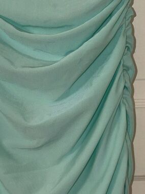 Lulu's Mint Green Dress with Subtle Sheen